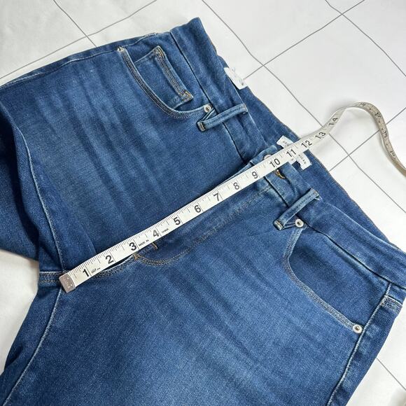 Good American Jeans Womens 30 Blue811 Good Legs Crop Mini Bootcut Stretch Denim - Picture 10 of 13